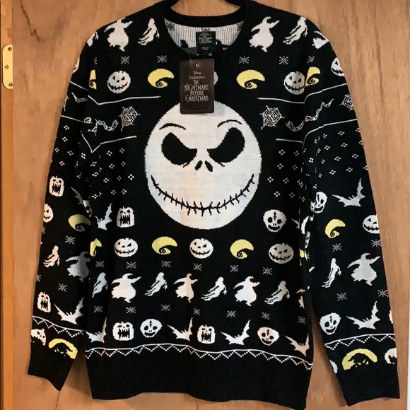 TEMPORARILY UNAVAILABLE. DISNEY HOT TOPIC NBC Jack Fair Isle SWEATER! - Picture 4 of 8